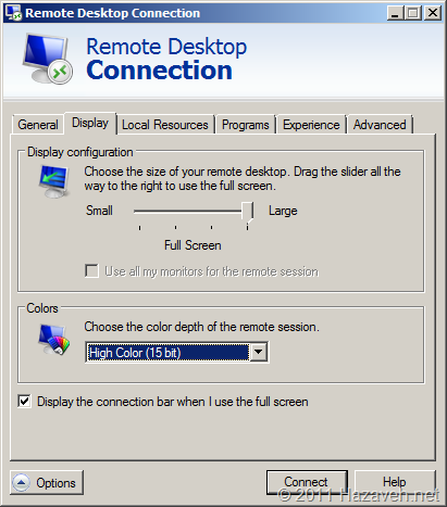 256 Color Remote Desktop in Windows 7 - Mahdi Hazaveh